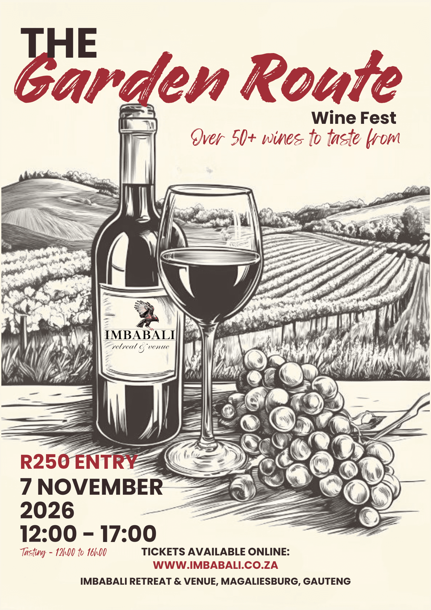 The Garden Route Wine Fetival event artwork