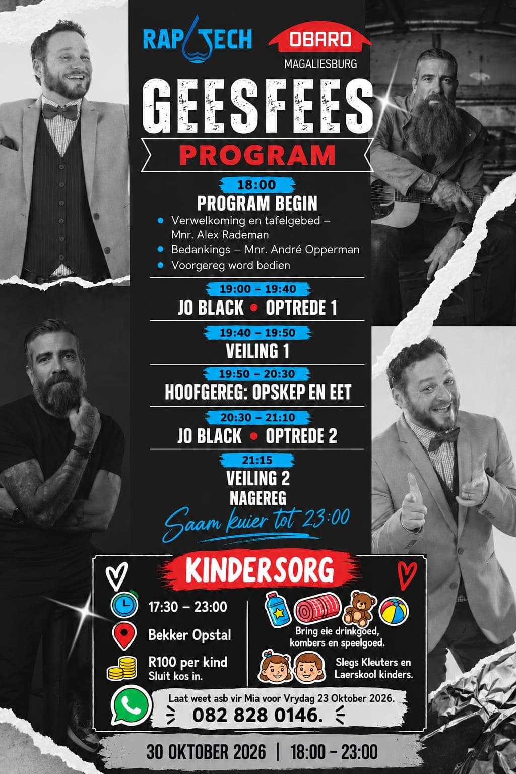 Laerskool Bekker Geesfees with Jo Black event artwork